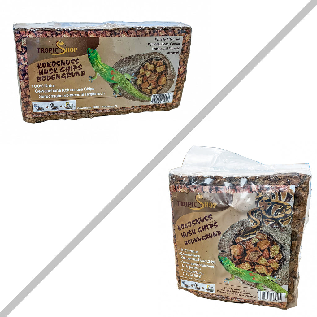 Kokosnuss Coconut HUSK CHIPS - Grober Terrarien Bodengrund